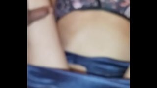 hot indian girl in blue night dress fucking with her husband in doggie style Video