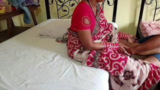 indian bhabhi caught watching porn on laptop by her lover then fucked in  all holes with clear hindi voice full dirty talking
